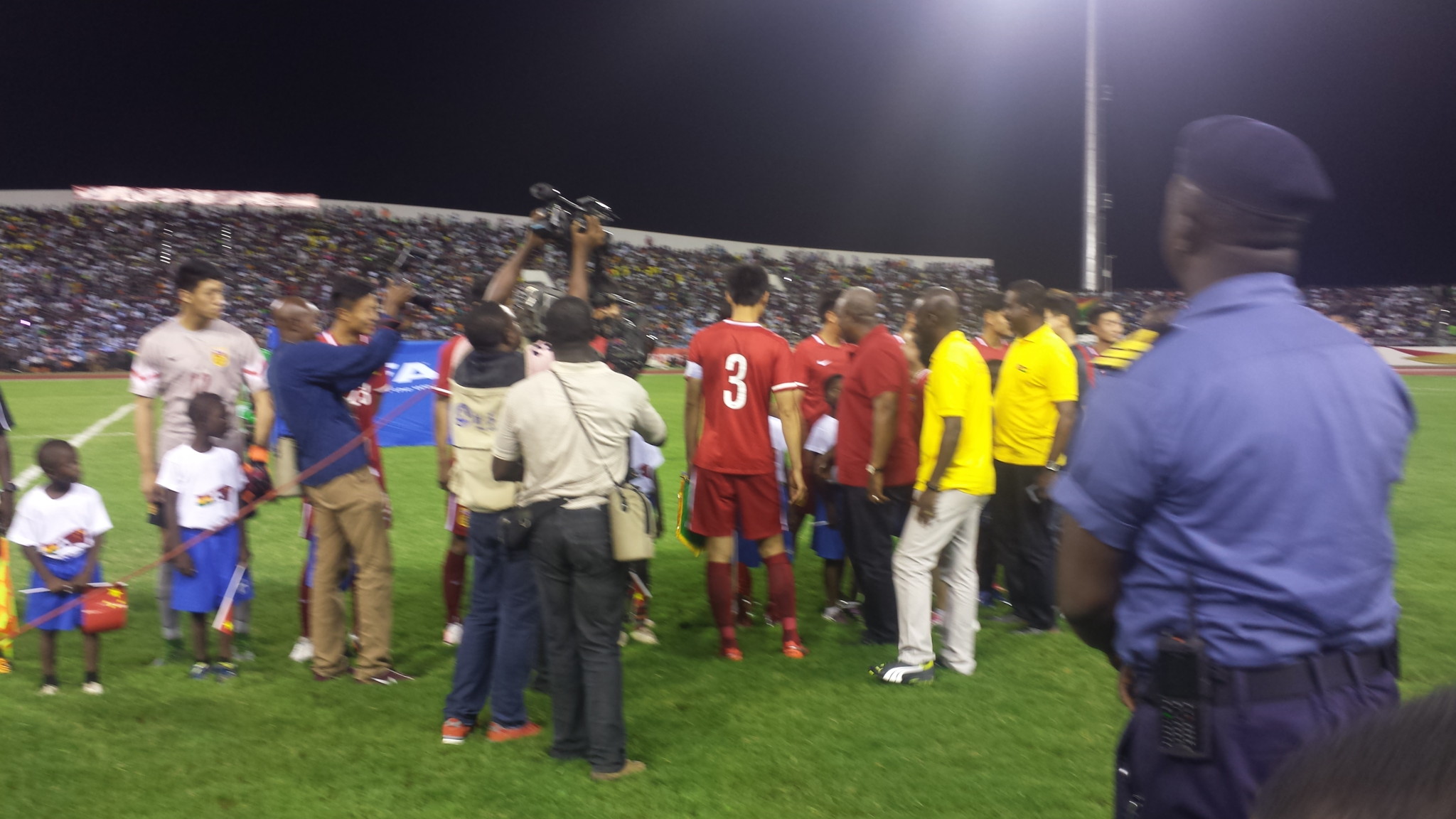 Pictures: Black Satellites international friendly with China
