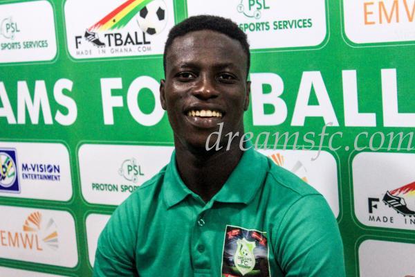 DREAMS FC HAVE SIGNED MICHAEL SARPONG ON A THREE-YEAR DEAL