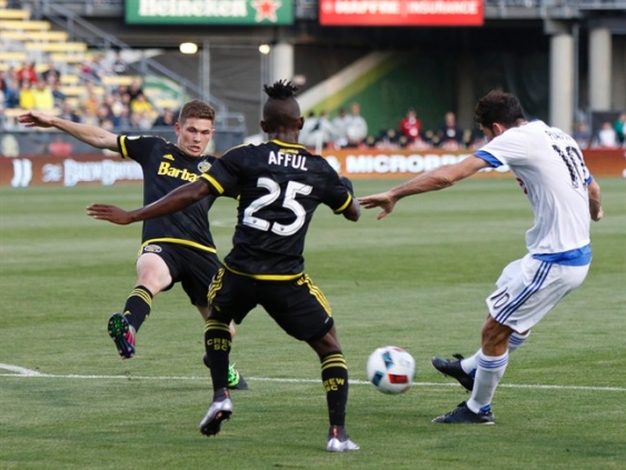 Dominic Oduro and Harrison Afful share the spoils as Impact draw 4-4 with Crew in MLS thriller