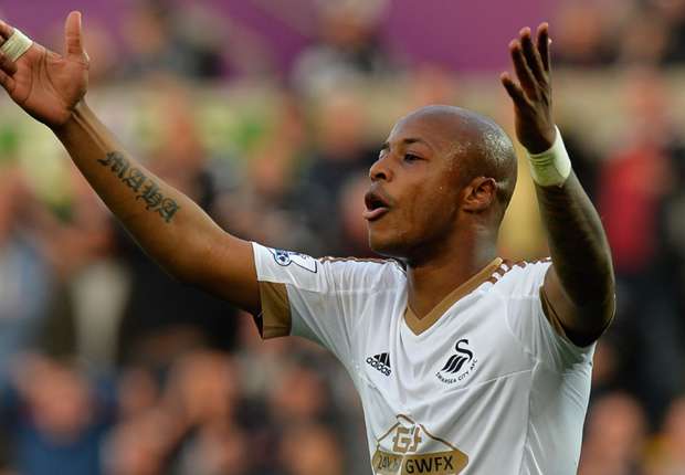 Andre Ayew scores 12th goal to end season as Swansea topscorer