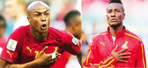 Asamoah Gyan, Andre Ayew vie for Sports Writers Personality of the Year award