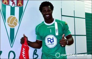 Watch Video of how Razak Brimah celebrated Cordoba's La Liga Play-Off Berth