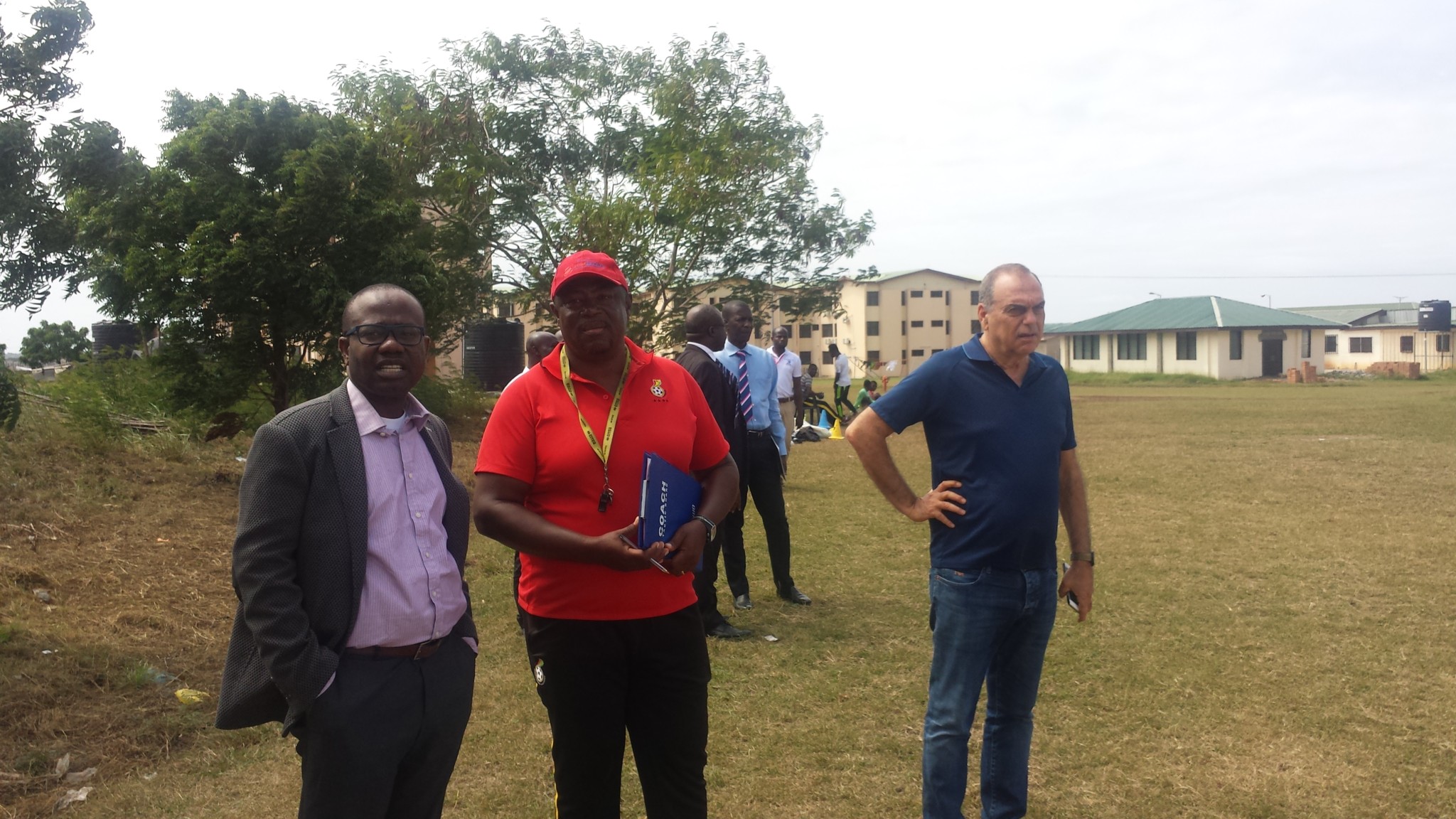 Photos: FA president Kwesi Nyantakyi, Avram Grant interact with Black Starlets in Prampram