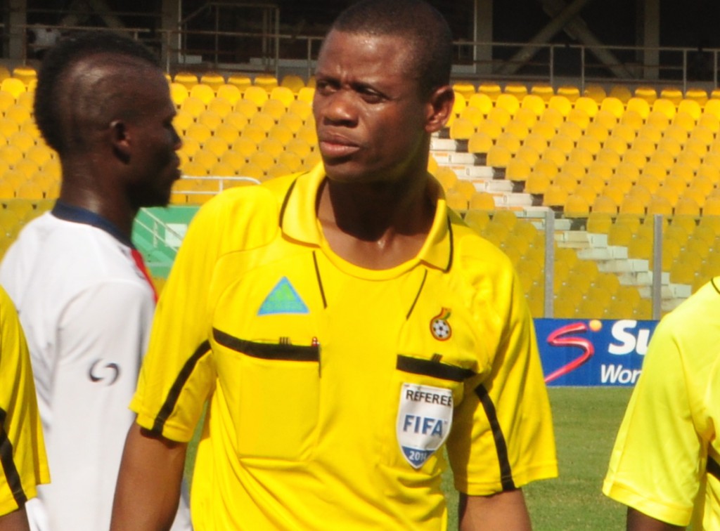 Referee William Agbovi returns after serving his suspension