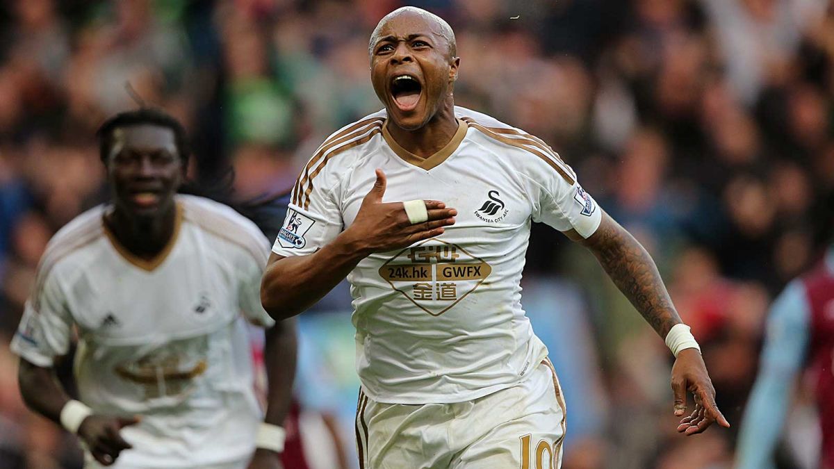 Andre Ayew scoring form continues in Swansea rout of Swindon Town