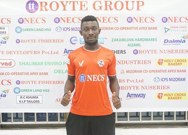 Ghanaian midfielder Bright Mends signs for Indian side Aizawl FC