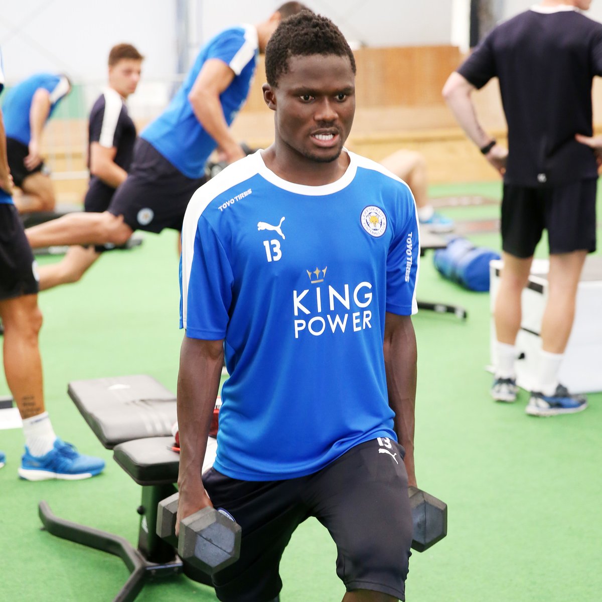 Daniel Amartey and Jeffery Schlupp join colleagues for leg Day exercise in pre-season