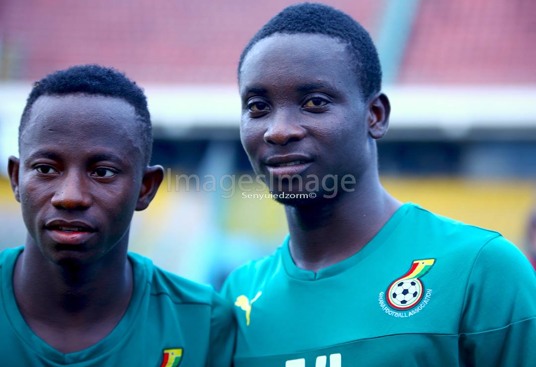 PICTURES: Debutants Yaw Yeboah and Dauda Mohammed Train's With 11 Other Black Star Players