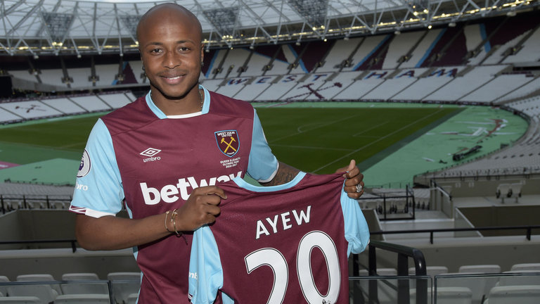 Andre Ayew labels himself as the “IRON MAN” after West Ham switch