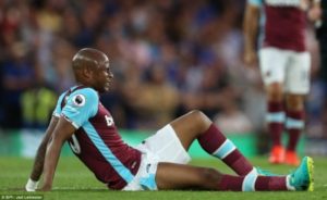Andre Ayew to miss West Ham’s Europa tie with Astra Giurgiu