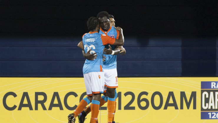 Ghanaian midfielder Kwadwo Poku scores for Miami FC in American second division