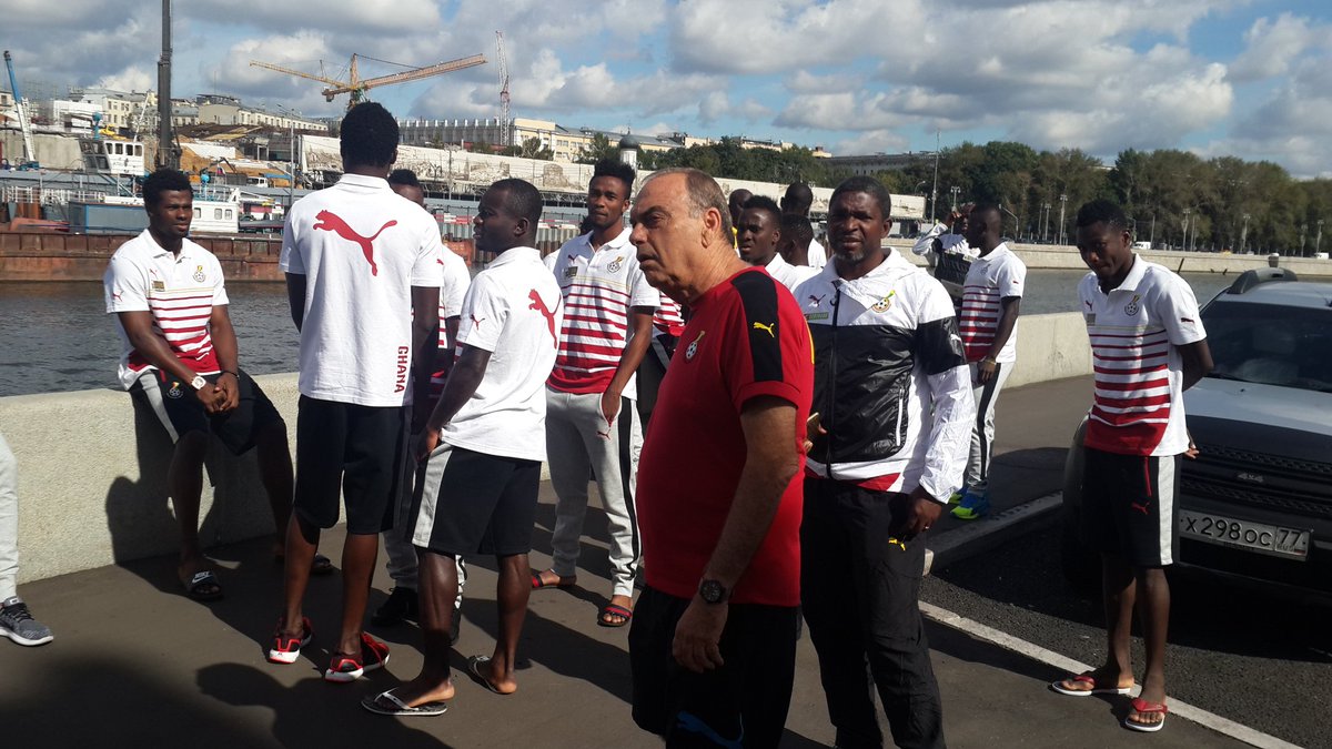Watch photos of Black Stars players on the streets of Moscow ahead of Russia game
