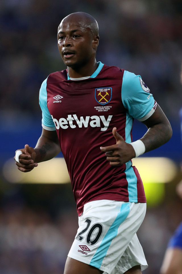 Andre Ayew likely to return to action in West Ham EFL Cup game with Chelsea