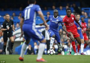 Ngolo Kante outshines Daniel Amartey in Chelsea's 3-0 win over Leicester City