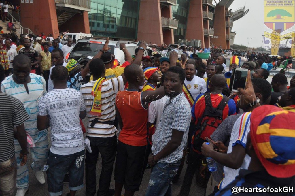 VIDEO: Hearts of Oak fans storm Baba Yara sports Stadium