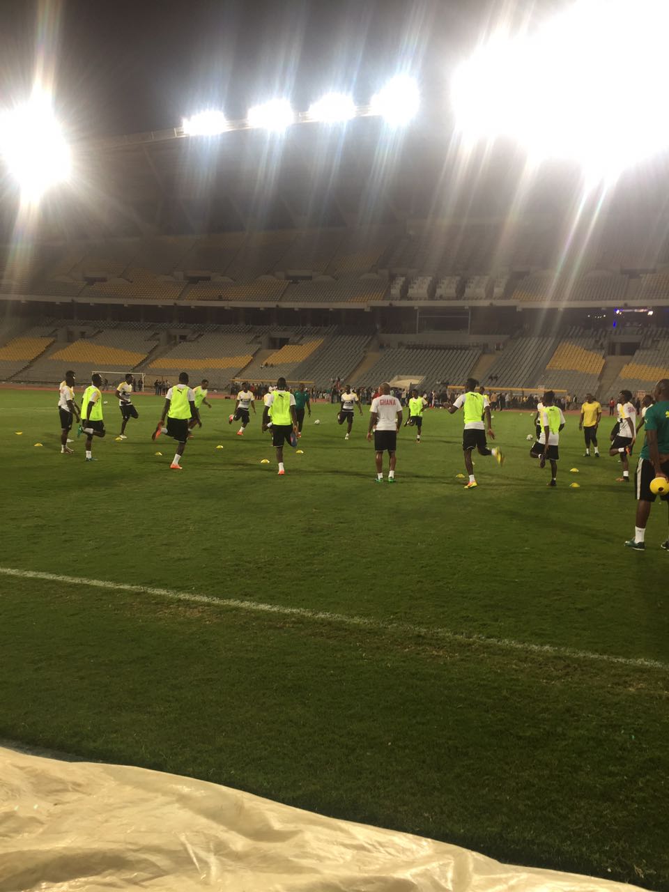 PICTURES: Ghana hold final training in Alexandria ahead of Egypt Clash