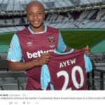 Andre Dede Ayew starts for West Ham in 1-1 stalemate with Stoke City