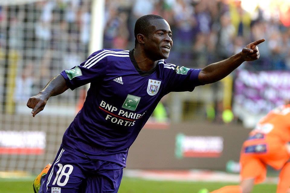 Frank Acheampong played in Anderlecht 1-1 stalemate with Oostende