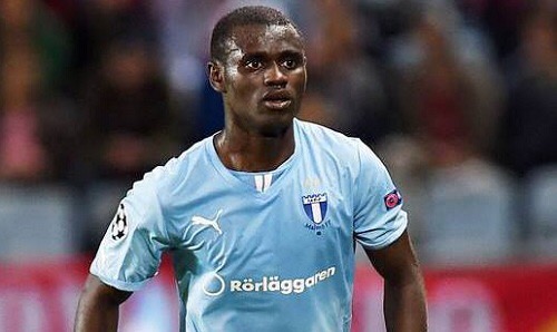 Enoch Adu Kofi played in Malmo 3-0 thrashing of Hammarby 