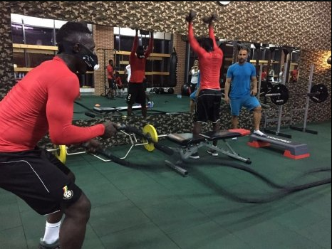 PHOTOS: Black Stars step-up training in Dubai ahead of Egypt clash