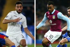 Aston Villa and Swansea negotiating swap deal for Jordan Ayew and Neil Taylor