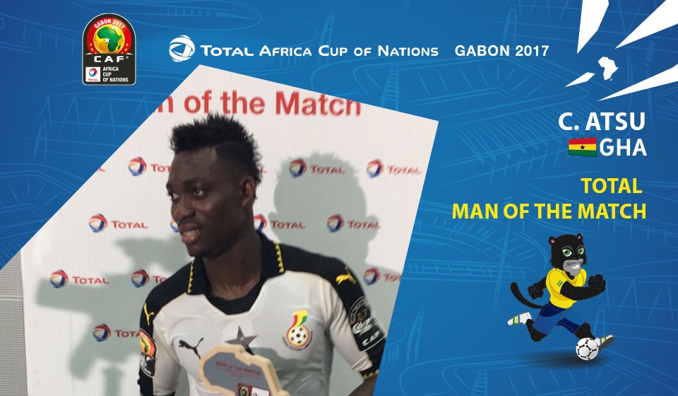 AFCON 2017: Christian Atsu named man-of-the-match against Uganda