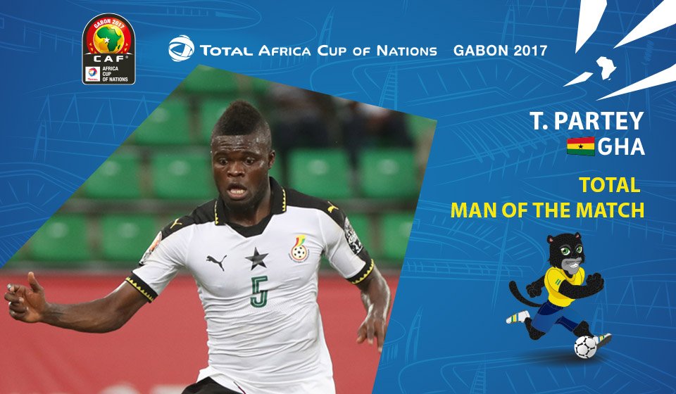 Ghana's Thomas Partey named man of the match against Mali