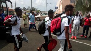 AFCON 2017: Black Stars finally leave Port Gentil for Oyem