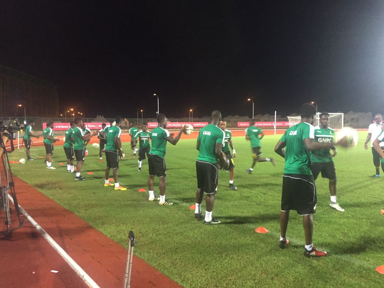 PICTURES: Ghana hold first training in Gabon