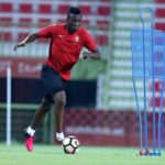 Video:  Asamoah Gyan undertakes extra extra penalty kick training after Black Stars training session in Al Ain