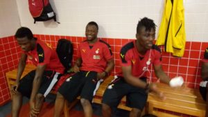 PICTURES: Ghana players arrive at Sevens Stadium in Dubai ahead of Bunyodkor friendly