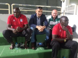 Uganda coach Milutin Sredojević spies on Ghana in Dubai