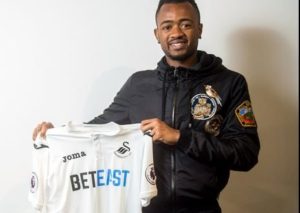 Jordan Ayew makes Swansea City debut in 2-0 victory over Daniel Amartey's Leicester City
